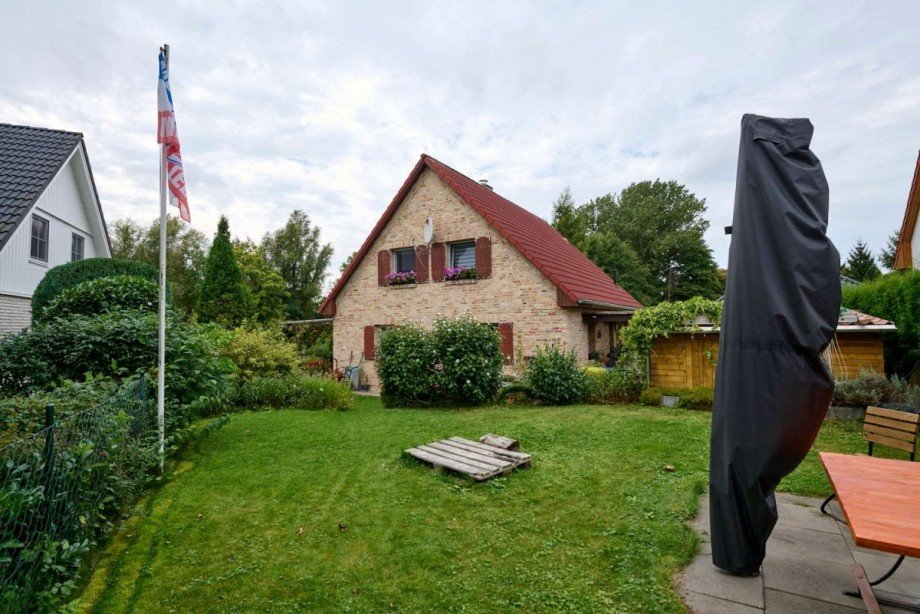 Ansicht vom Garten aus Einfamilienhaus Blankenhagen